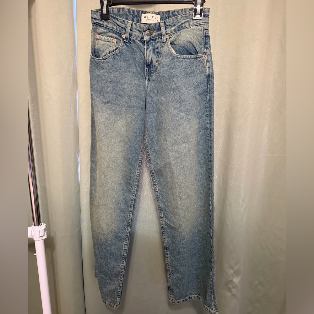 Motel Rocks Relaxed Fit Blue Jeans